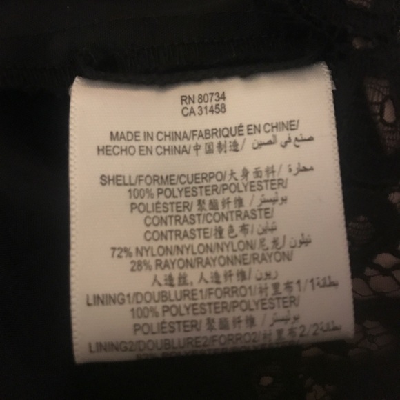 BCBG MaxAzria Strapless Satin & Lace Dress -Size 4 - Picture 9 of 9